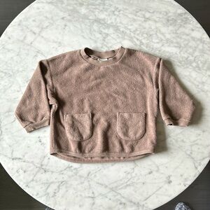 Uniqlo toddler fleece tan / brown size 18-24 months